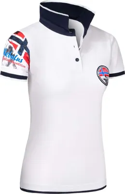Produktbild von Nebulus Poloshirt PARAS Damen, Shirt, Sweatshirt, Polo, P4017 - Damen, weiß-navy, L/40