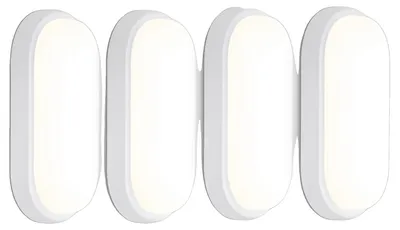 Image de Plafonnier étanche, indice de protection IP65, économe en énergie, 18W, lot de 4