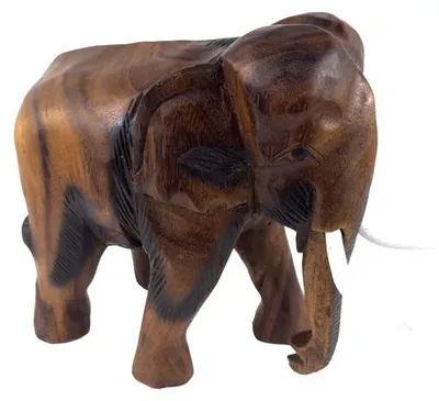 Produktbild von 1 Elefant laufend, Holz-Elefant, Höhe:30 cm