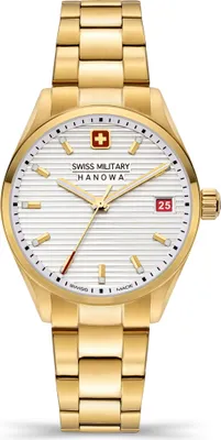 Produktbild von SWISS MILITARY HANOWA Damenuhr Quarzuhr gold / weiß onesize Damen 35 SMWLH2200201, SMWLH2200202, SMWLH2200210