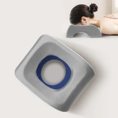 Produktbild von Massagekissen für die Bauchlage mit atmungsaktivem Schaumstoff, Gesichtsstützkissen, quadratische und erhöhte Gesichtsauflage