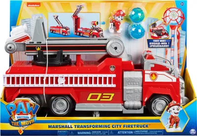 Produktbild von Spin Master 33145 - Paw Patrol Marshalls Transformations-Feuerwehrwagen