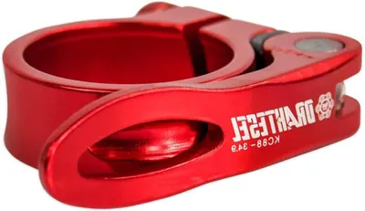 Productafbeelding van Zadelpenklem - Zadelklem klemring - Zadelhoogte aanpassen - Snelsluiting - 318 mm - Rood
