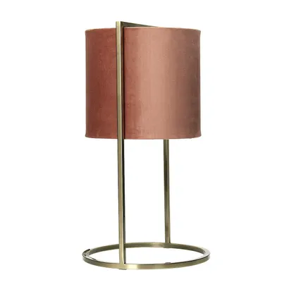 Productafbeelding van Tischlamp Santos, roze en goud, 45 cm