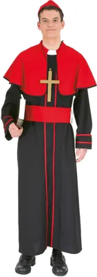 Produktbild von O7022-58-60 Bischof schwarz-rot Herren Kostüm Gr.58-60