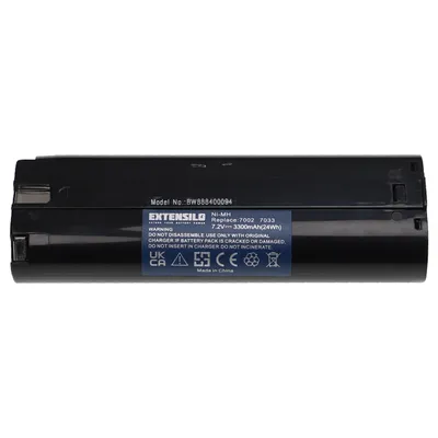 Produktbild von EXTENSILO Akku Ersatz für Einhell 91011 für Werkzeug (3300 mAh, NiMH, 7,2 V)