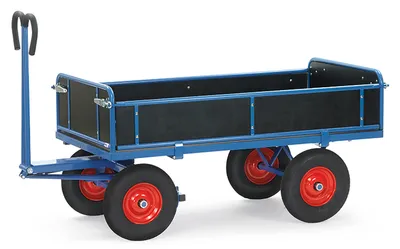 Produktbild von fetra 6454V, Stahl, Transportwagen, Blau, 1000 kg, 4 Rad/Räder, Gummi