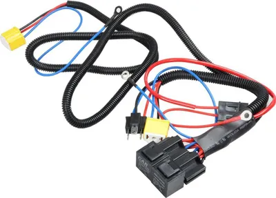 Obrázek produktu pro Sada kabelů pro automobilové světlomety, halogenová žárovka H4, kabel pro zesílení světla, zásuvka, zesilovač světla, zesvětlovač, 12 V