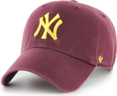 Produktbild von 47 Brand Strapback Cap - CLEAN UP New York Yankees maroon