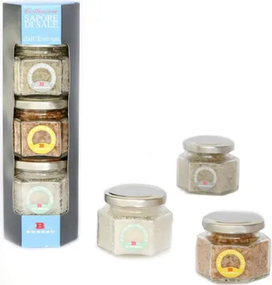 Image de Sels européens - Gris de Bretagne - Fumé - Fleur de Sel 260 gr Apicoltura Brezzo