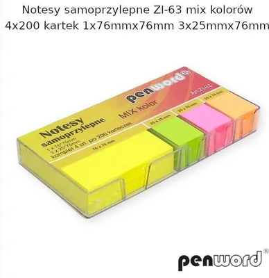 Immagine prodotto di Notesy samoprzylepne mix 4 x 200 kartek