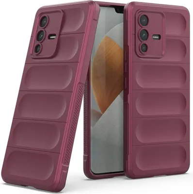 Obrázek produktu pro Pouzdro pro VIVO S12 Měkké TPU Silikonové Nárazuvzdorné Ochranné Pouzdro Bordó