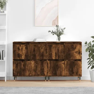 Produktbild von vidaXL Sideboards 2 Stk. Räuchereiche Holzwerkstoff