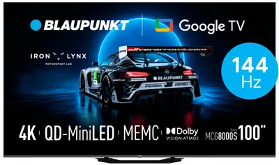 Zdjęcie produktu dla Blaupunkt 100MCG8000S 75" MINILED 4K UHD 144Hz Google TV UHD HDR Gaming TV