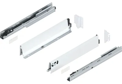 Produktbild von Blum Tandembox antaro M Schubladenschienen-Set | 1 Paar, 65kg 450mm | Vollauszug Blumotion, seidenweiß