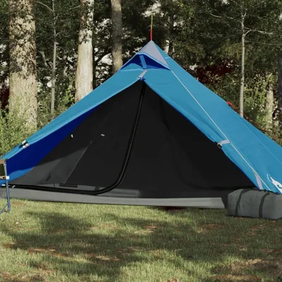Produktbild von Campingzelt 1 Person Blau 255x153x130 cm 185T Taft 94384