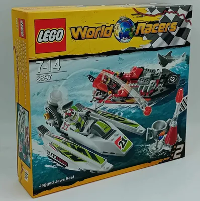 Immagine prodotto di Lego Jagged Jaws Reef Racers, adatto a bambini dai 7 ai 14 anni, confezione multipla