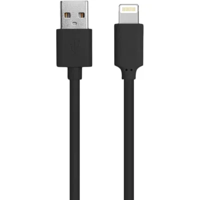 Image de WOW WCBLMFI1MB - Câble USB A Lightning MFI 2,4A 1M Noir