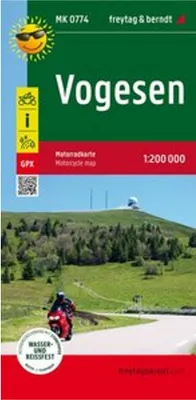 Image de Vosges, carte moto 1:200.000, freytag & berndt