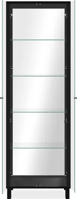 Image de CALICOSY - Vitrine 2 Portes et 4 Étagères en verre L62 x H189 cm - ALBI