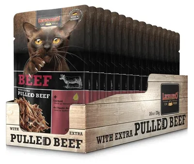 Produktbild von Leonardo Beef + extra pulled Beef 16x 70g