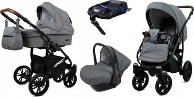 Obrázek produktu pro BabyLux® Optimal | 4v1 Set | Grey Flex | kocárek | set pro kocárek