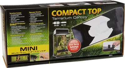 Productafbeelding van Terrariumafdekking met reflector - voor 1 lamp - 30 x 9 x 15 cm - fitting E27 - geschikt voor Exo Terra glazen terraria