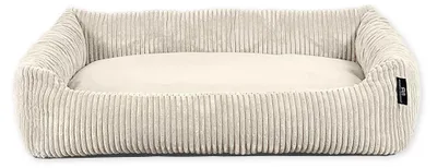 Immagine prodotto di Cesta per cani Rohrschneider in tessuto a coste con set di sacchetti per la spazzatura del cane, colore:beige, motivo:tessuto a coste largo