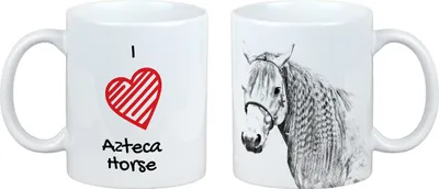 Produktbild von Aztekenpferd - Tasse mit Pferd, niedliche Tasse mit Grafik, Geschenk mit Ihrem Foto von der Marke Art-Dog
