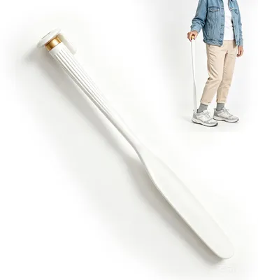 Imagen del producto de Estirador de zapatos largo de 74 cm con soporte magnético – Ergonómico para personas mayores