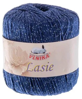 50g Strickgarn Lasie Sommergarn marineblau
