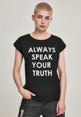 Image de Mr. Tee Ladies Speak Truth Tee noir - XS