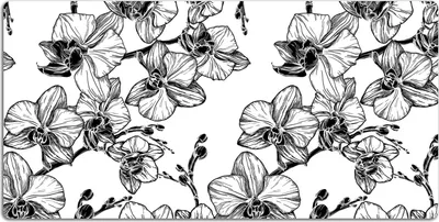 Produktbild von Schreibtischmatte Tischunterlage 90x45 cm Mauspad - Orchideen