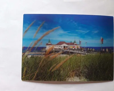 Produktbild von 3 D Ansichtskarte Usedom, Postkarte Wackelkarte Hologrammkarte, Ostsee