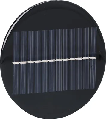 Productafbeelding van 0,8W, 6V, 10 cm rond zonnepaneel. Zelfbouw zonnepaneel, zonne-oplaadmodule voor zonnelampen