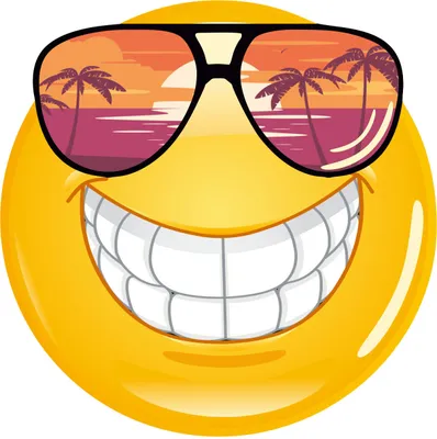 Produktbild von Smile Aufkleber mit Sonnenbrille 30 cm UV-Schutzlaminiert Witterungsbeständig Auto Anhänger Wohnmobil Sticker Selbstklebend Sommer Frühling - Kfz750