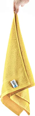 Produktbild von etérea Carli Frottee Handtücher Set - 100% Baumwolle - 500 GSM - Bath Towel Frottiertücher - Handtücher Groß, Handtücher 50x100 cm - Gelb