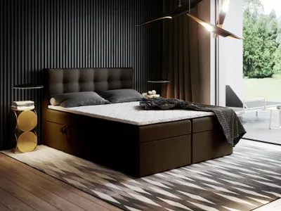 Produktbild von Boxspringbett mit Bettkasten Ewora 140x200 cm Polsterbett, Bettgestell, Doppelbett, Stauraum, Schlafzimmer