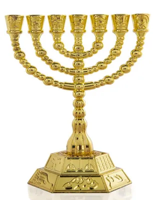 Image de Support à 7 bougies, Ménorah pour le Shabbat, décoration intérieure, ornements, idéal pour la maison