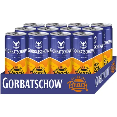 Image de Gorbatchev Sex on the Beach Pêche Orange 330ml paquet de 12
