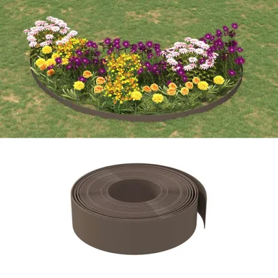 Immagine prodotto di vidaXL Bordatura marrone 10 m 15 cm polietilene