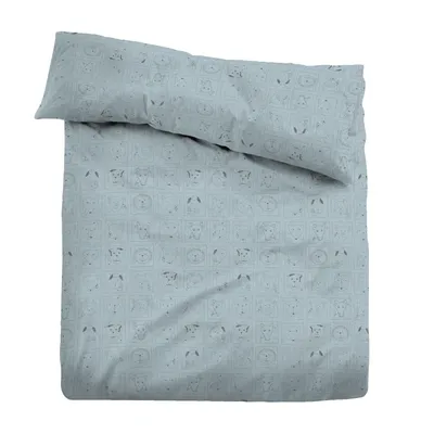 Produktbild von TOM TAILOR 0847645 Melange-Flanell Bettwäsche color: light blue, size: 1x 135x200 cm + 1x 80x80 cm