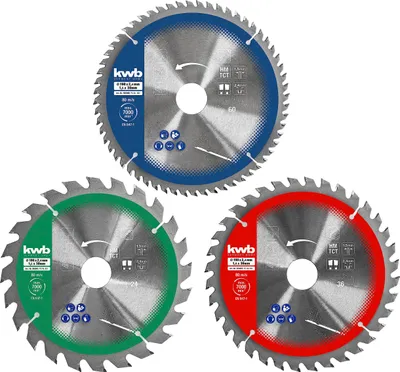 Image de kwb 586995 Jeu de lames de scie circulaire 190 x 30 mm 1 pce