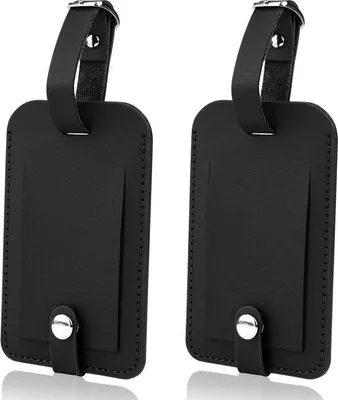 Produktbild von Famanu Gepäckanhänger Set - 2 Stück, Schwarz