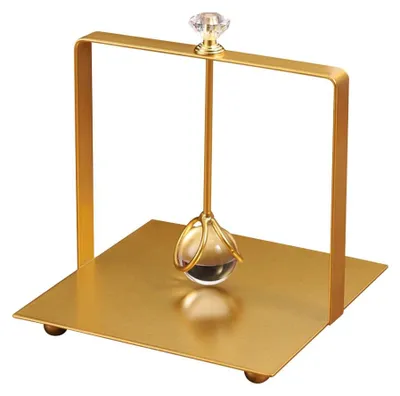 Serviettenhalter aus Eisen, mit Hebegriff, 13,5 cm, gold