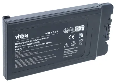 Produktbild von vhbw Akku Ersatz für Panasonic CF-VZSUOLW, CF-VZSU0PJS, CF-VZSU0PR, CF-VZSU0PK, CF-VZSUOGW, CF-VZSU0PW für Notebook (4000 mAh, 11,1 V, Li-Polymer)
