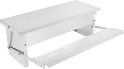 Image de Distributeur automatique de nourriture pour poules - Distributeur de nourriture à pédale pour volaille - Acier galvanisé - Résistant à la rouille - Capacité de 8,2 l/5 kg - Autonome - Vert clair