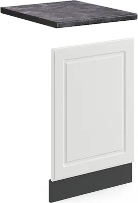 Produktbild von Frontblende Vicco R-Line Weiß Landhaus 45 cm , AP Anthrazit, Model 46451