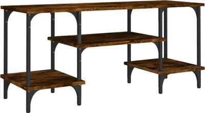 Obrázek produktu pro vidaXL TV skříňka kouřový dub 102x35x45,5 cm odvozený výrobek ze dřeva