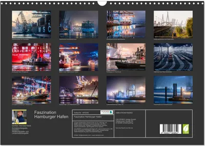 Produktbild von Faszination Hamburger Hafen (Wandkalender 2026 DIN A3 quer), CALVENDO Monatskalender